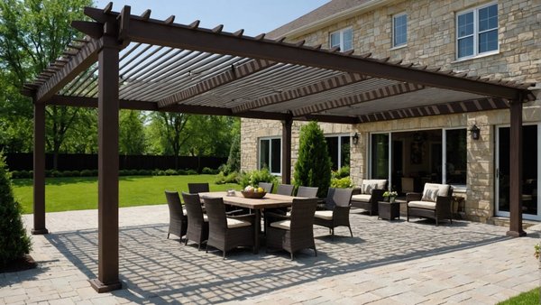 Store pergola coulissant : protection solaire motorisée sur mesure